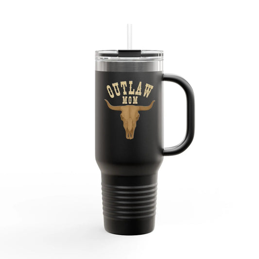 Outlaw Mom Insulated Travel Mug 40oz Printify