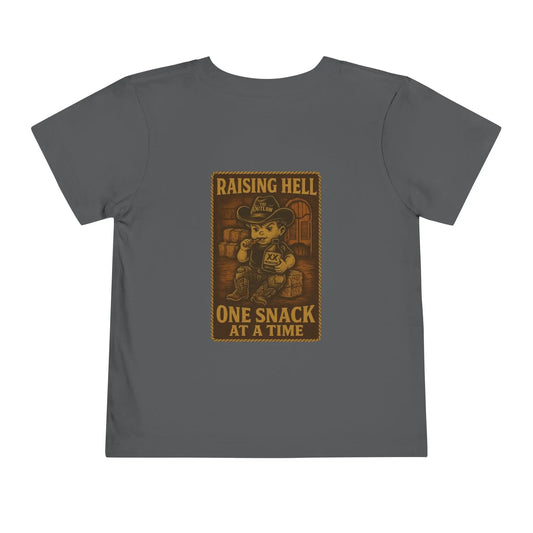Raising Hell & Snacks Cowboy Tee Printify