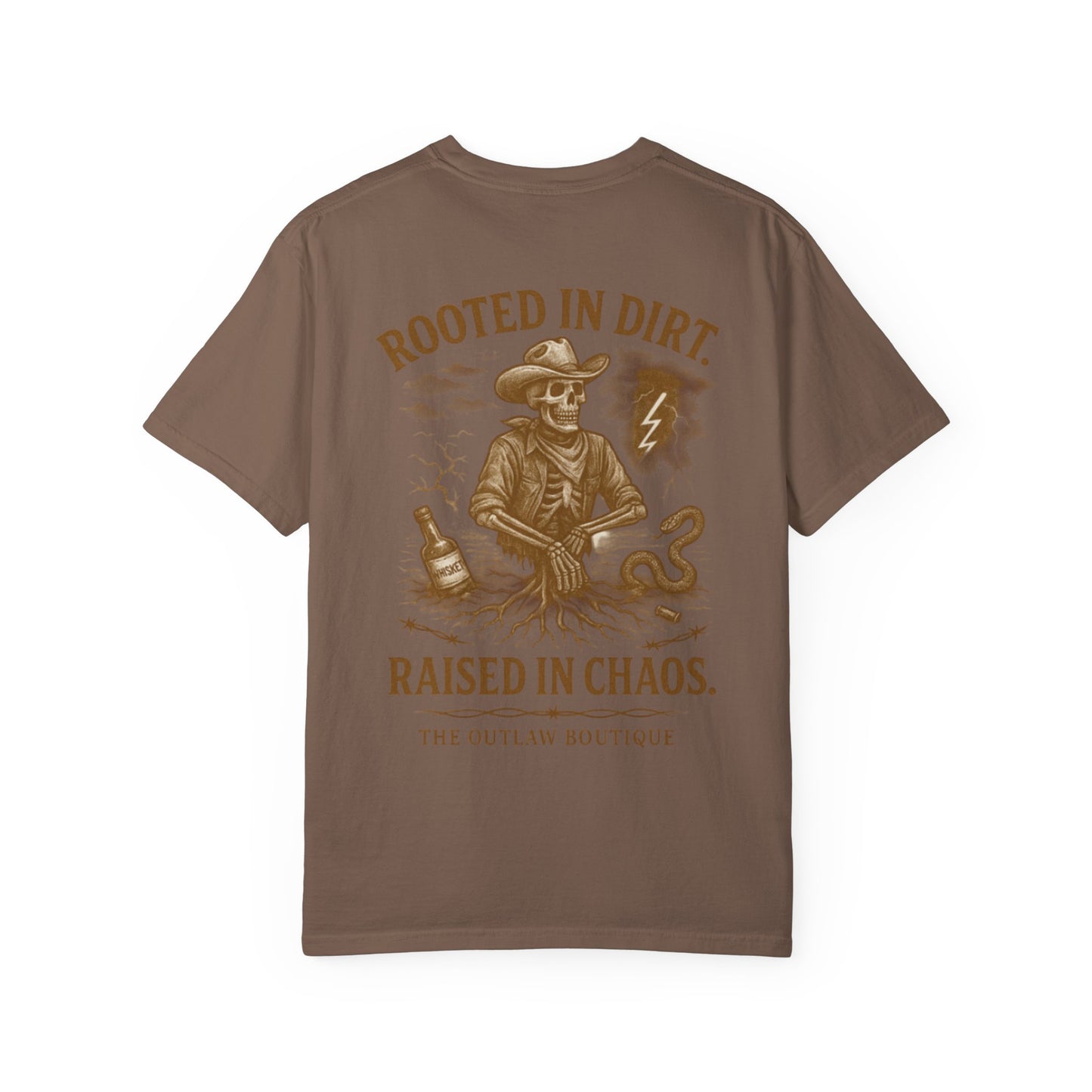 Rooted in Dirt Raised in Chaos Tee