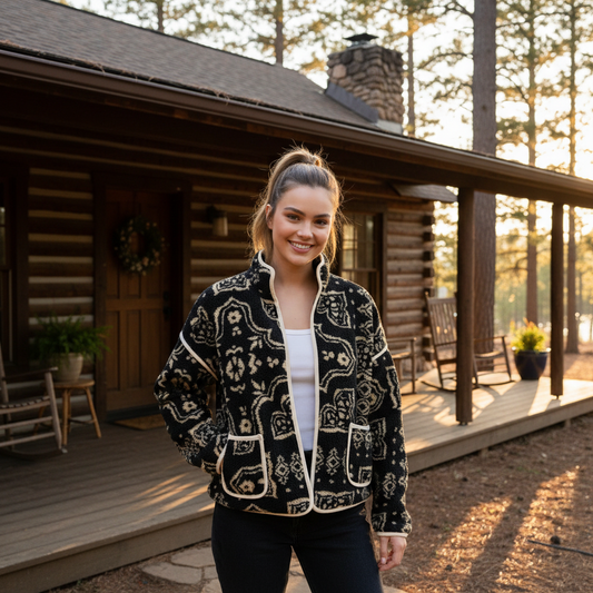 Bandana Nights Sherpa Jacket