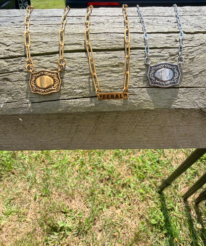 Custom Paperclip Bar Necklace