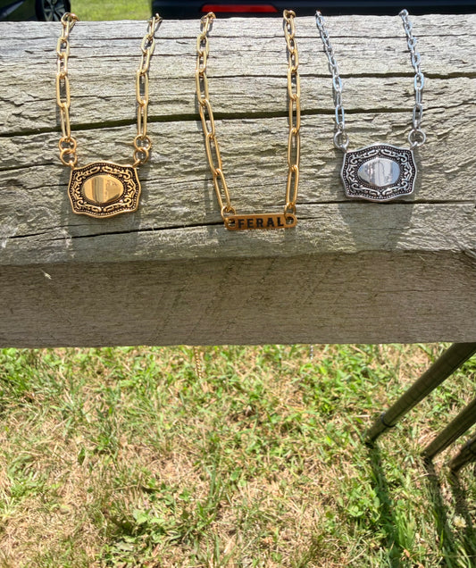 Custom Paperclip Bar Necklace