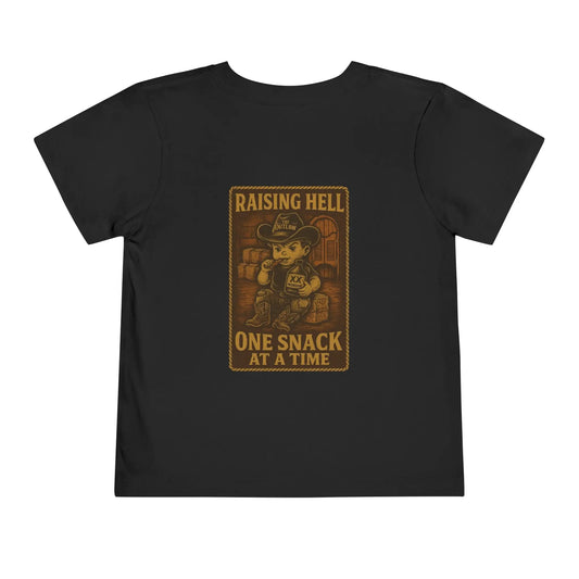 Raising Hell & Snacks Cowboy Tee Printify