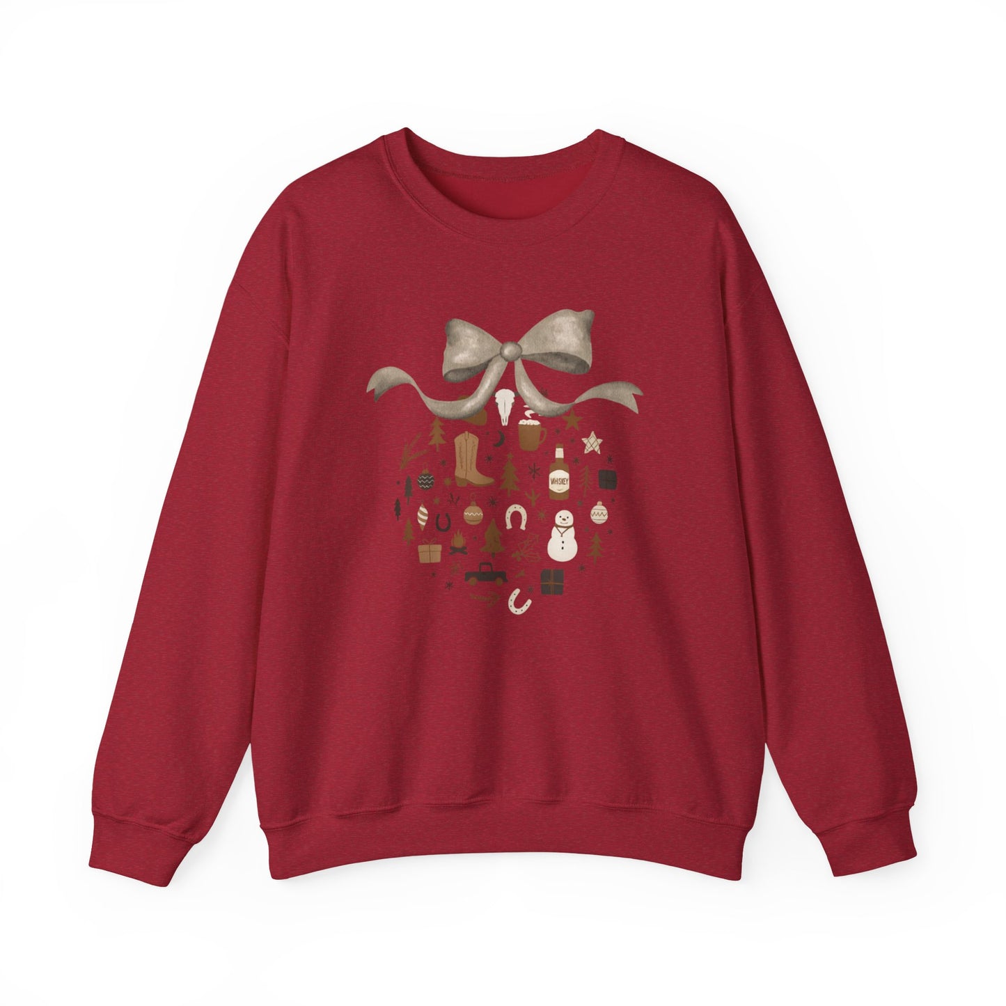 Western Christmas Ornament Crewneck