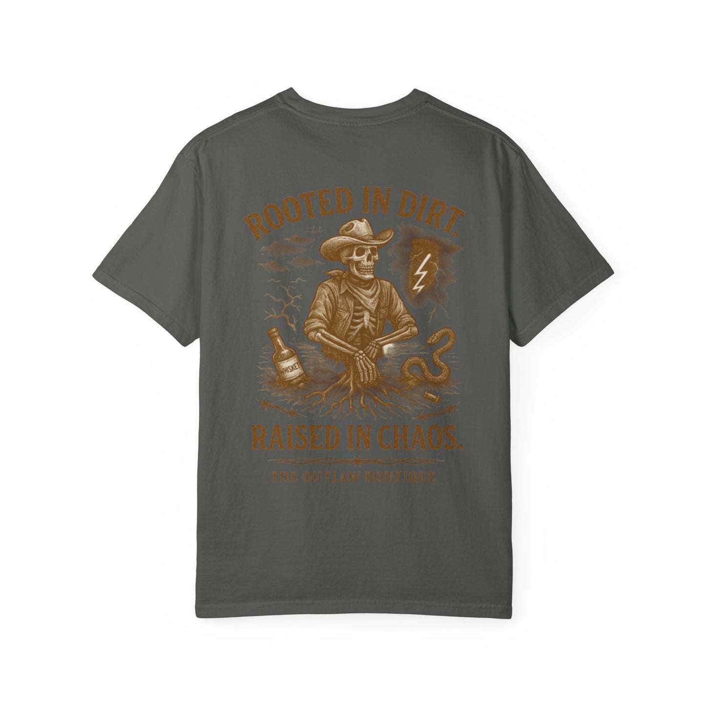 Rooted in Dirt Raised in Chaos Tee