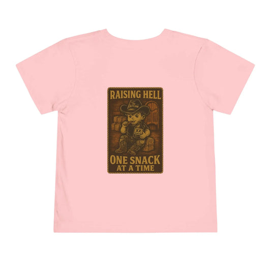 Raising Hell & Snacks Cowboy Tee Printify