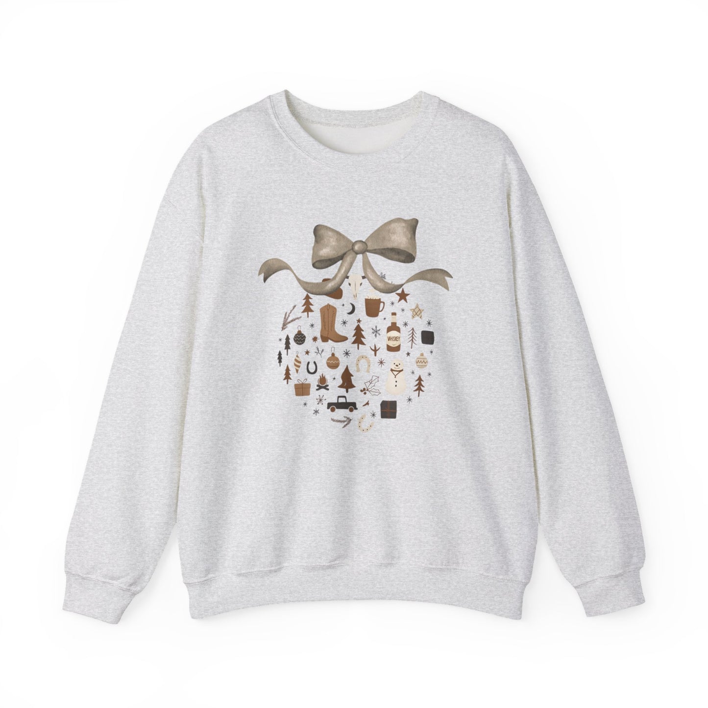 Western Christmas Ornament Crewneck