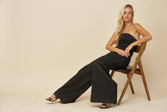 Midnight Rebel Denim Jumpsuit