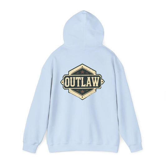 Outlaw Badge Hoodie Printify