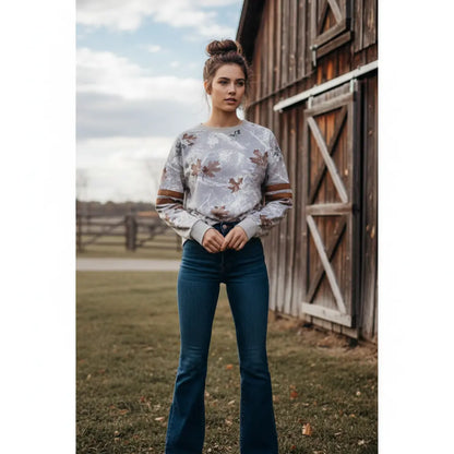 Lightweight Maple Camo Sweatshirt JUNIPER BLVD