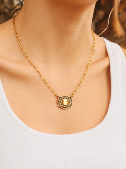 Belt Buckle Necklace