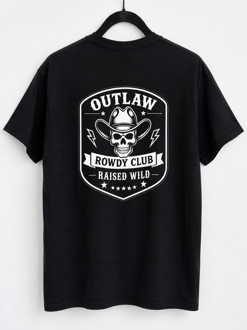 Outlaw Rowdy Club Raised Wild Tee