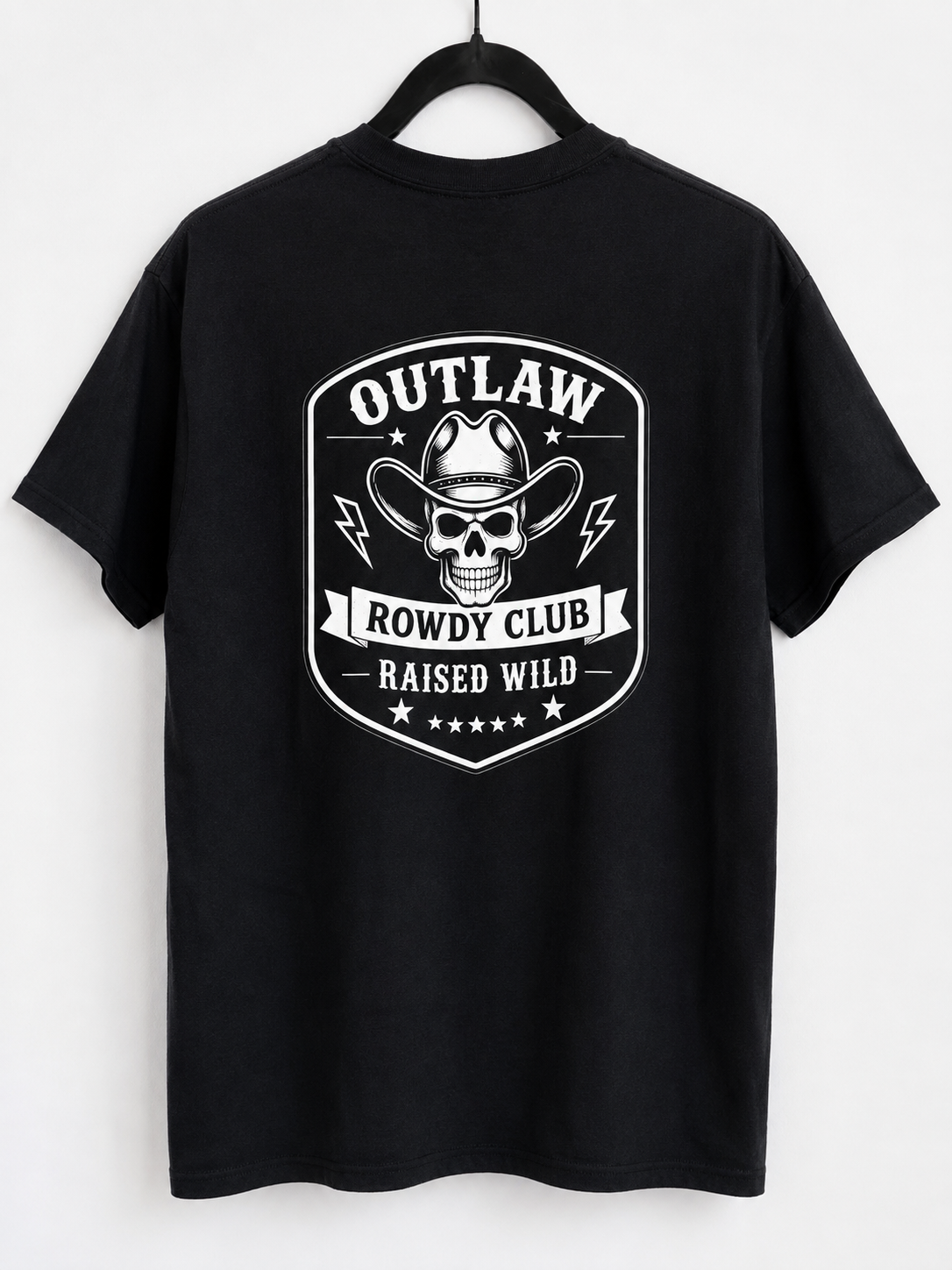 Outlaw Rowdy Club Raised Wild Tee