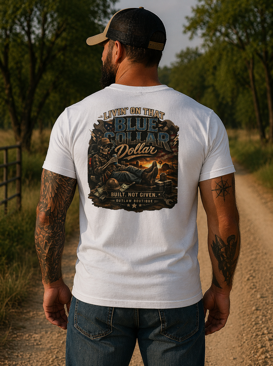 Livin’ on That Blue Collar Dollar Pocket Tee