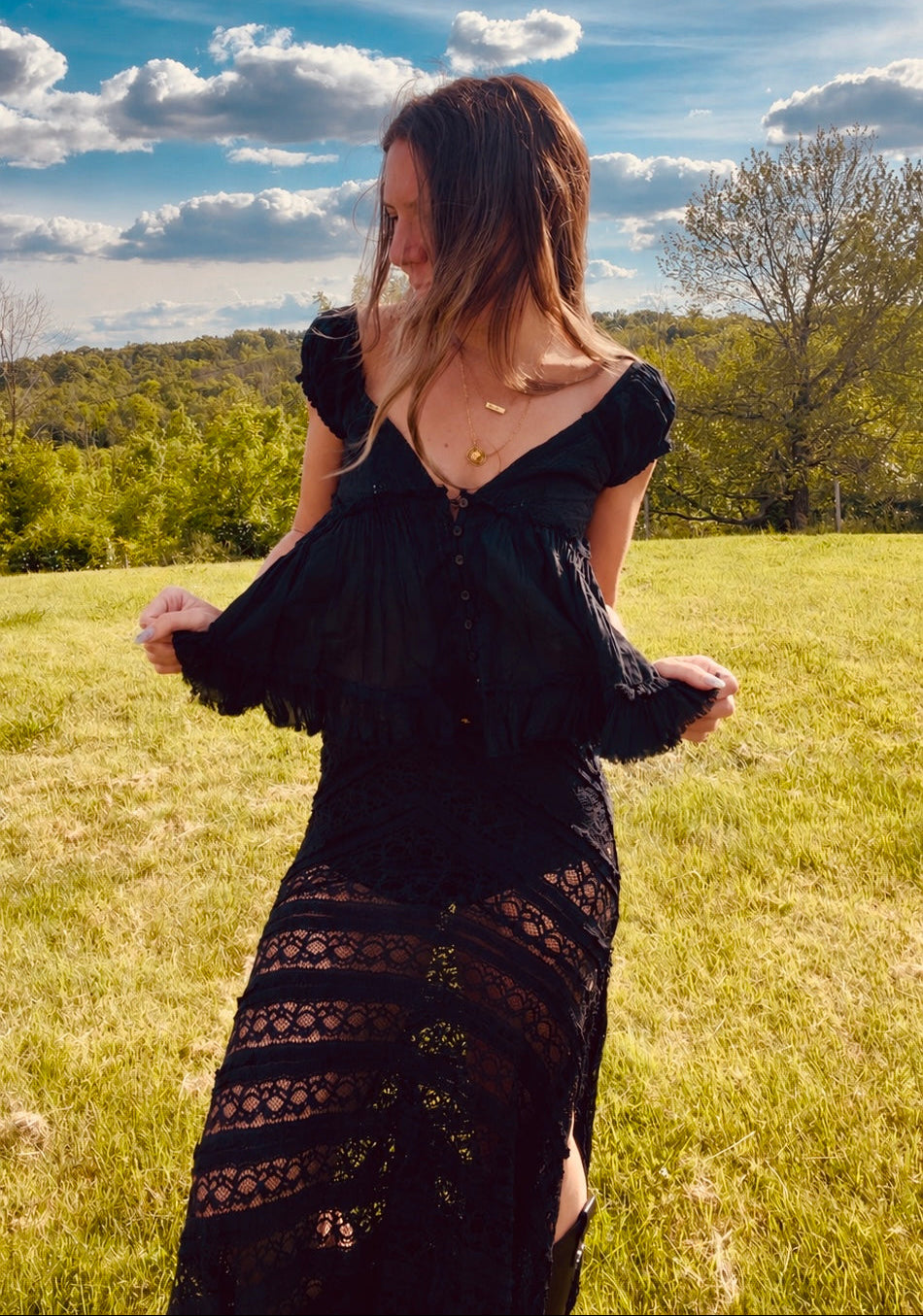 Wildflower Boho Lace Top