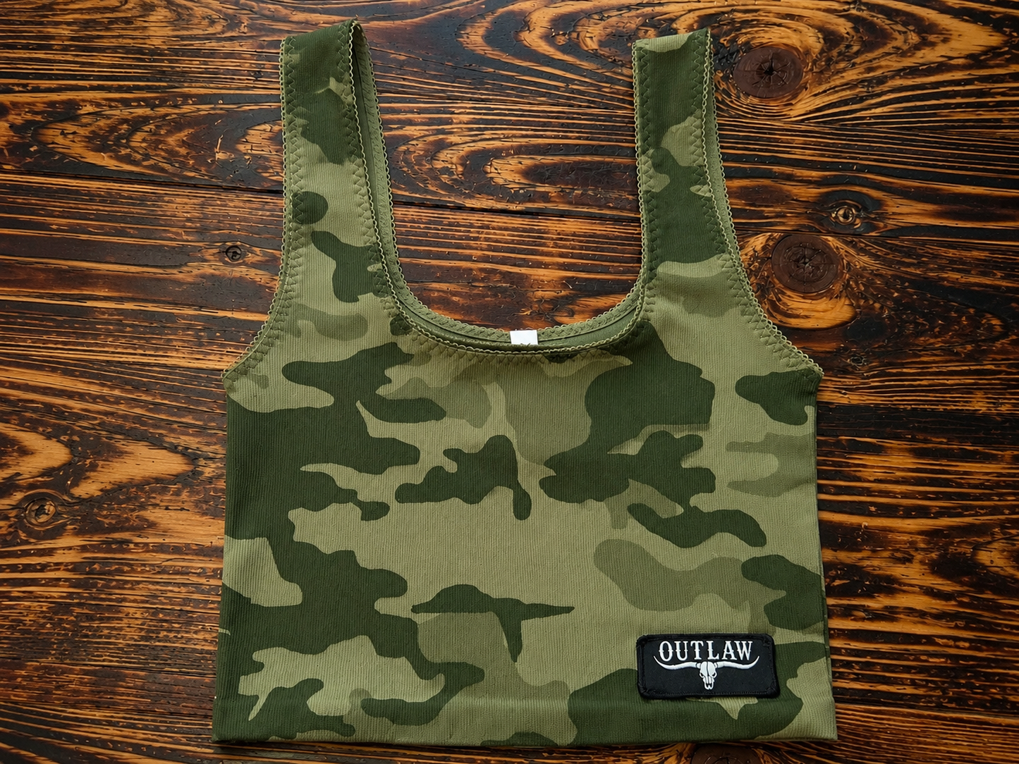 Outlaw Camo Crop Tank