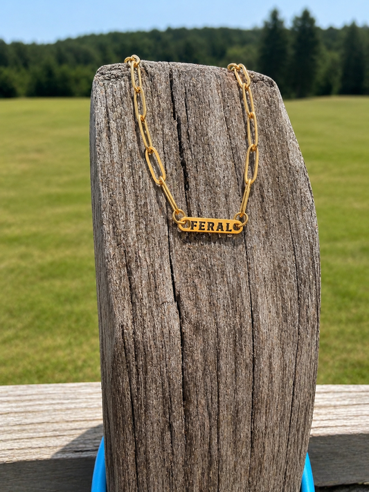 Custom Paperclip Bar Necklace