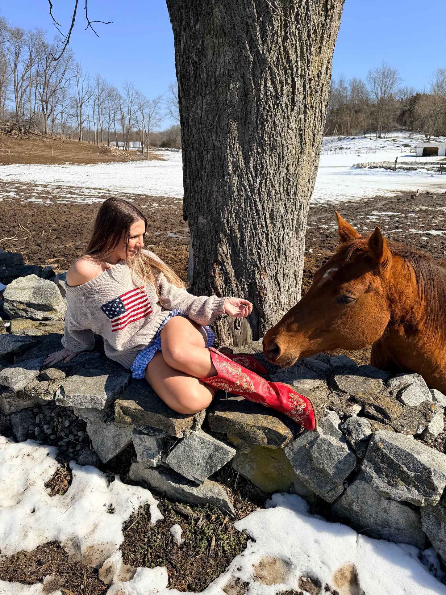 All American Honey Sweater