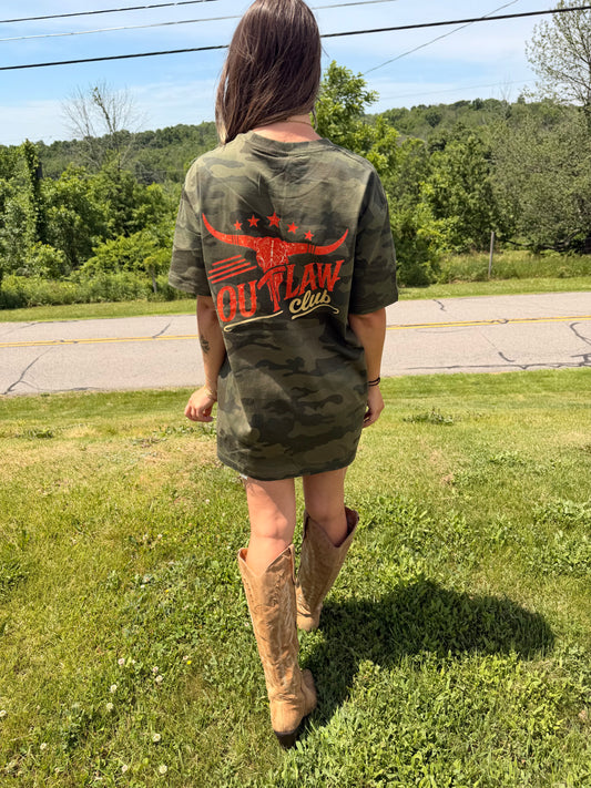 Outlaw Club Camo Tee