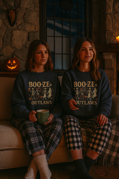 Boo-ze & Outlaws Crewneck