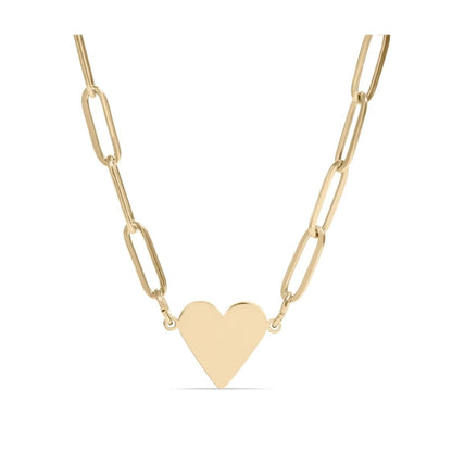 Heart Paperclip Necklace