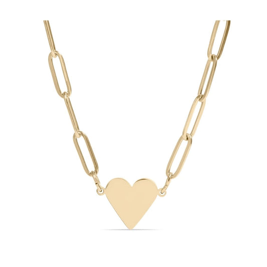 Heart Paperclip Necklace