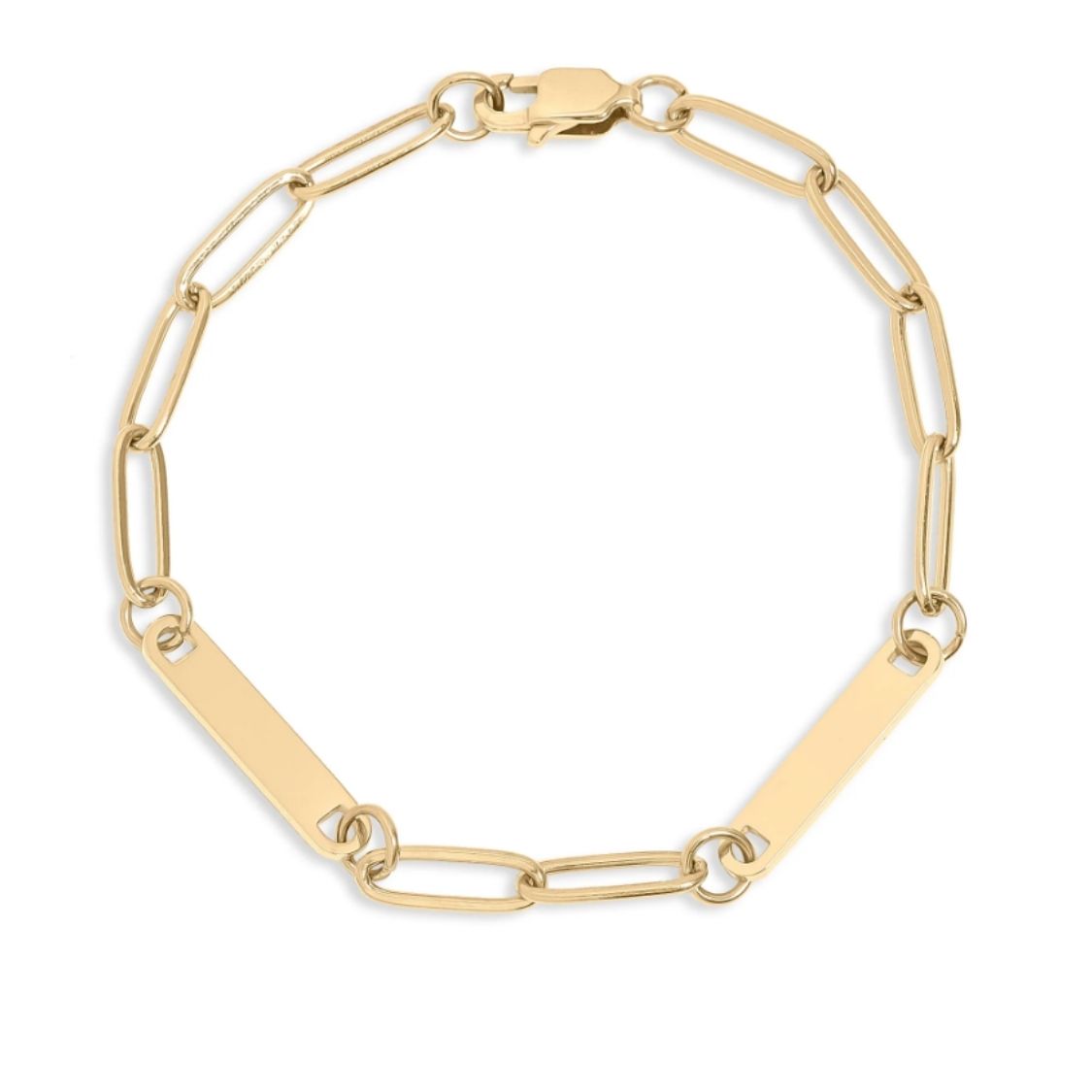 Paperclip Bar Bracelet