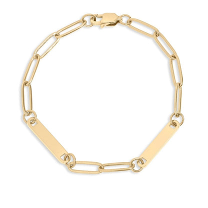 Paperclip Bar Bracelet