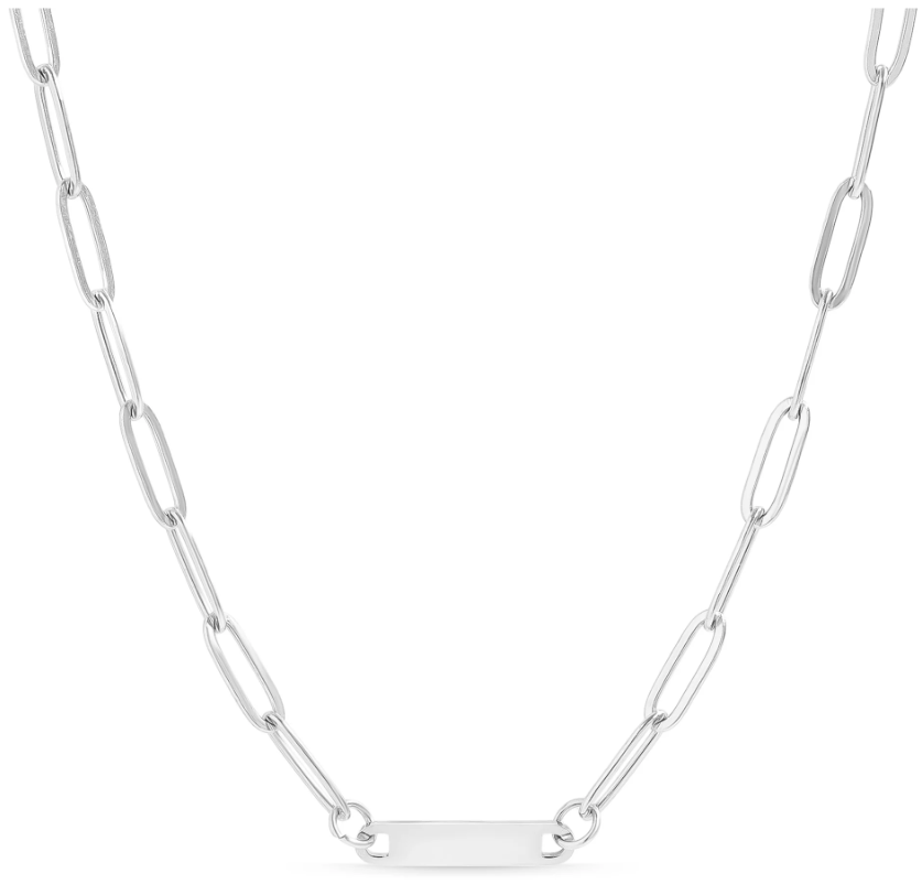 Custom Paperclip Bar Necklace
