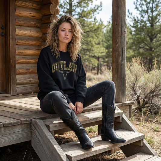 Outlaw Camo Crewneck