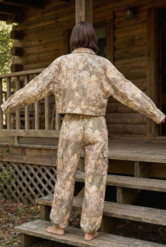 Woodland Camo Oversized Jacket