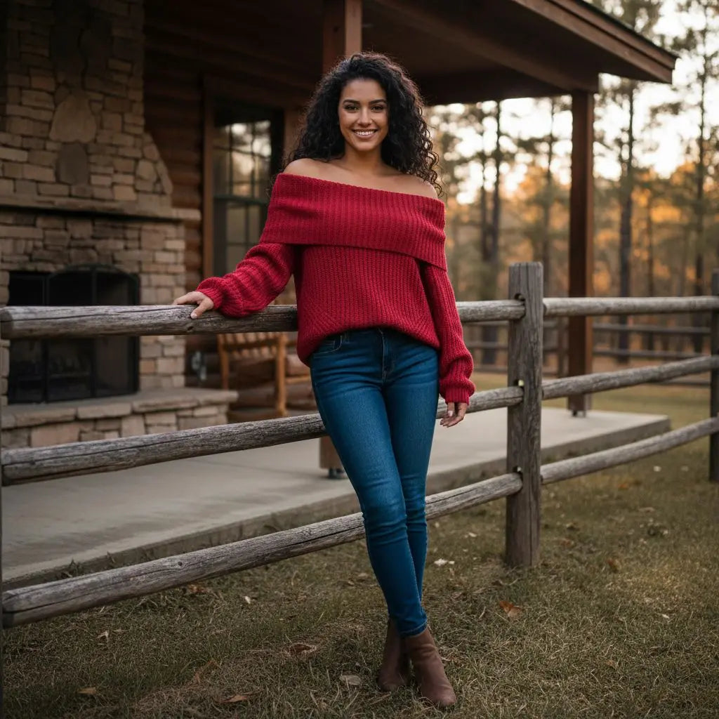 Racing Red Rebel Knit SHEWIN INC.