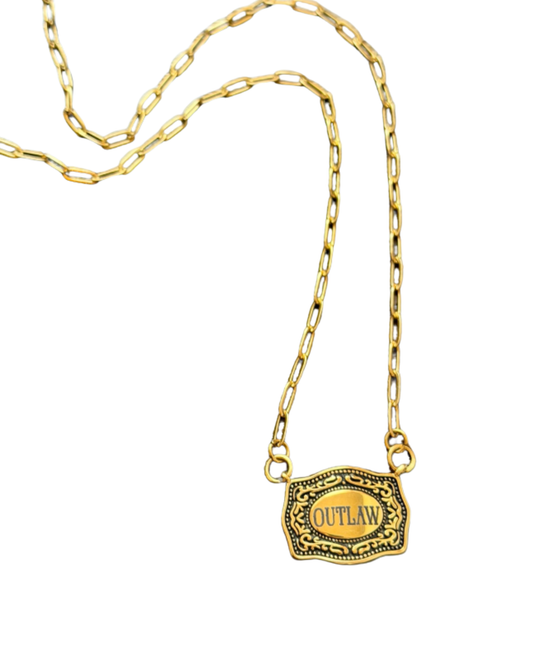 Belt Buckle Necklace